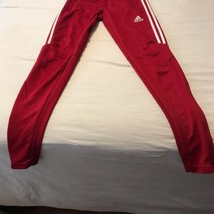 Red Adidas pants